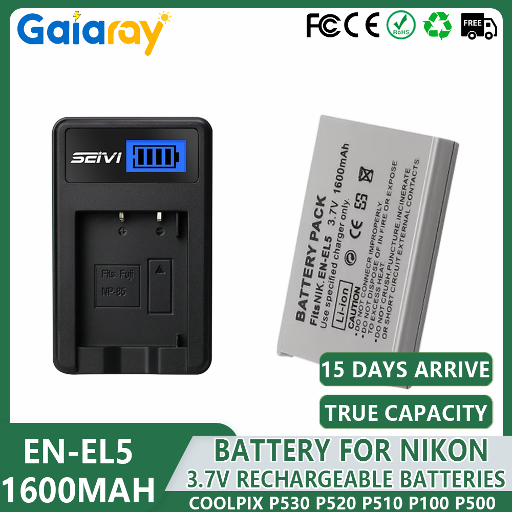 Nikon Camera D3500 - 1-4 pezzi EN-EL5 ENEL5 Batteria +