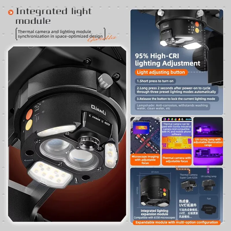 Microscopio trinoculare Qianli - Repair Electronics recensione e prezzo
