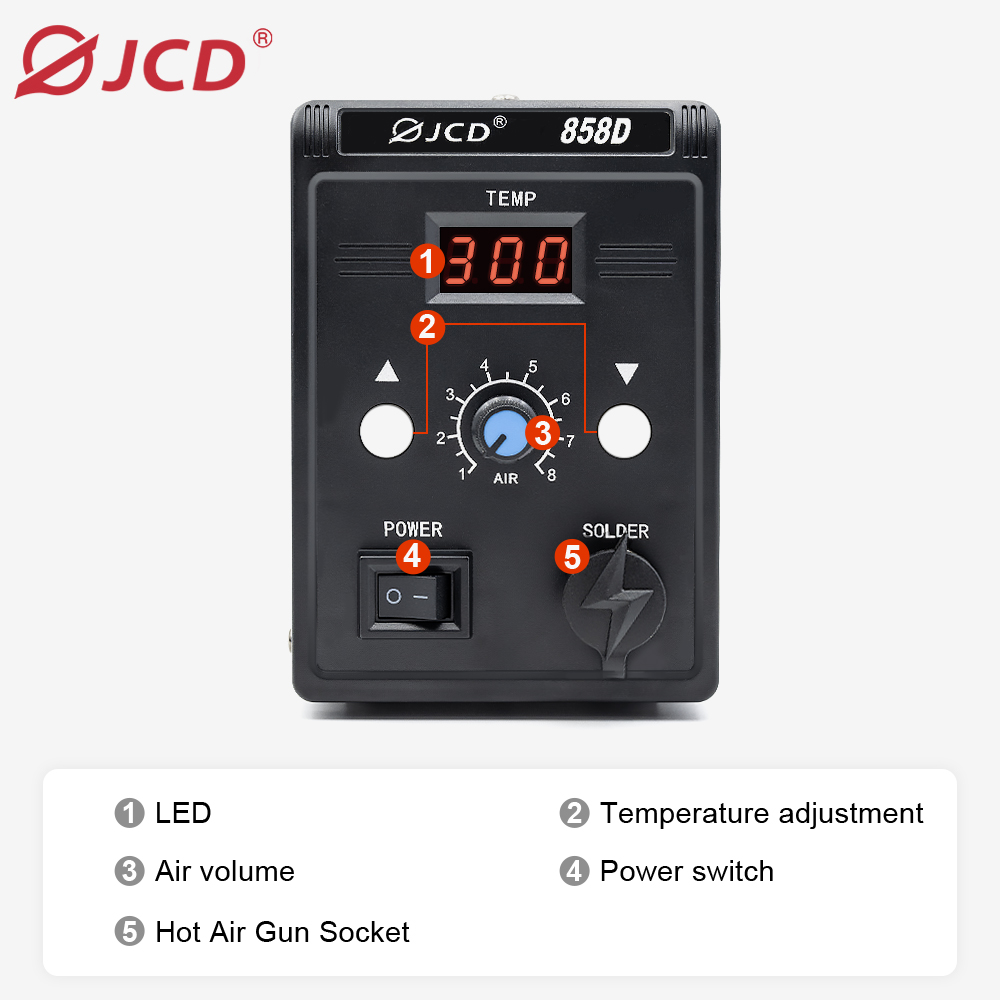 JCD Pistola Ad Aria Calda 858D - Hot Air Station 858 recensione e prezzo